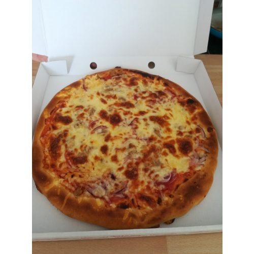   22. Tonhalas (Paradicsomos alap, sajt, lilahagyma, paradicsom, tonhal, mozzarella)